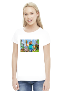 Koszulka Minecraft Klasycznie wersja damska