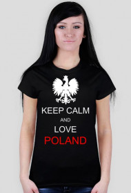 T-shirt damski love Poland
