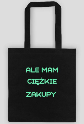 modna torba z napisem