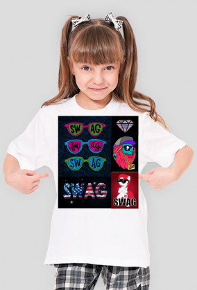 Koszulka dziewczęca SWAG