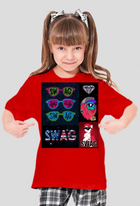 Koszulka dziewczęca SWAG