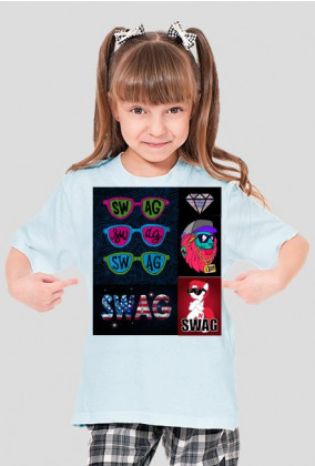 Koszulka dziewczęca SWAG