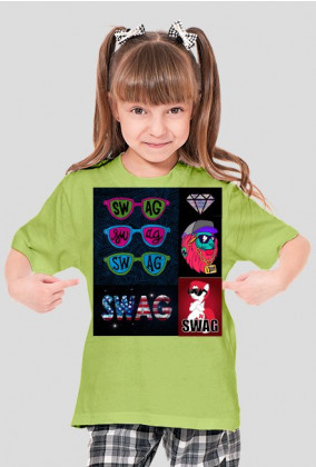 Koszulka dziewczęca SWAG
