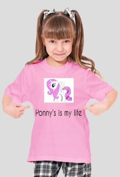 Koszulka dziewczęca Ponny's is my life