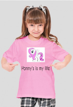 Koszulka dziewczęca Ponny's is my life