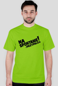 Koszulka Męska - Na Spontanie - Czarny Napis