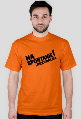 Koszulka Męska - Na Spontanie - Czarny Napis