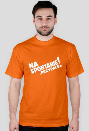 Koszulka Męska - Na Spontanie - Biały Napis