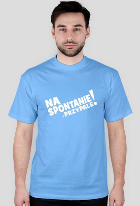 Koszulka Męska - Na Spontanie - Biały Napis