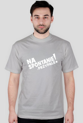 Koszulka Męska - Na Spontanie - Biały Napis