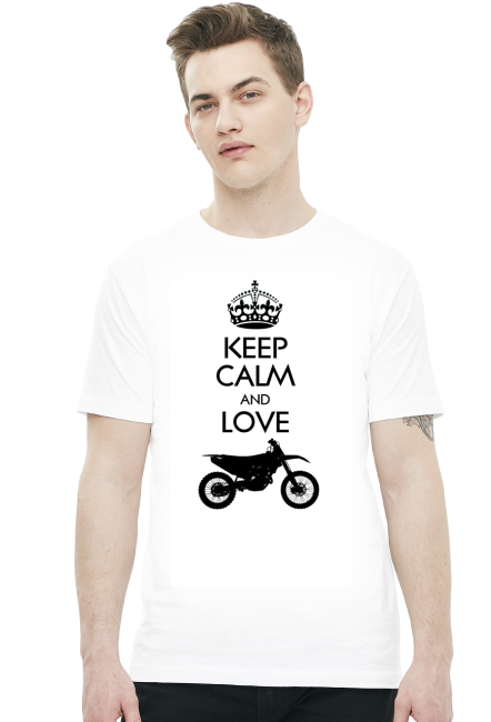 Keep calm and love enduro - koszulka motocyklowa