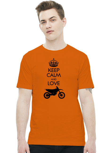 Keep calm and love enduro - koszulka motocyklowa