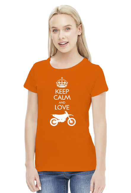 Keep calm and love enduro - koszulka motocyklowa