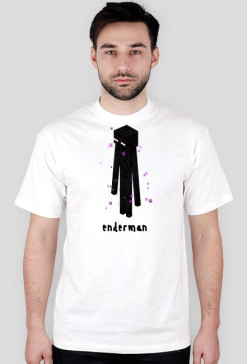 enderman T-shirt - biały