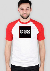 Motocross T-Shirt Biało-Czerwona