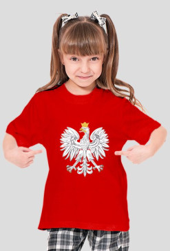 KOSZULKA DLA DZIEWCZYNEK Z ORŁEM BIAŁYM