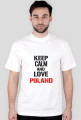 BIAŁA KOSZULKA MĘSKA |LOVE POLAND|