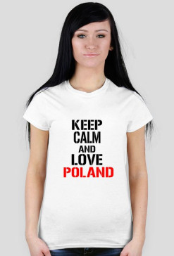 BIAŁA KOSZULKA DAMSKA |LOVE POLAND|