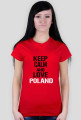 CZERWONA KOSZULKA DAMSKA |LOVE POLAND|