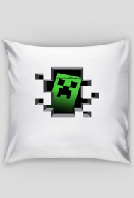 Poduszka Minecraft Creeper Biała