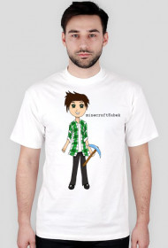T-Shirt Skin MinecraftKubek'a Biały Męski