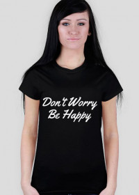 Don't Worry T-shirt Woman Black
