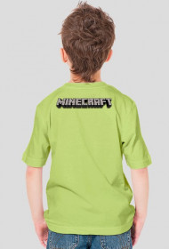 bluzka na krótki rękaw zielona Minecraft