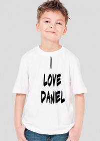 Koszulka I LOVE DANIEL dziecięca