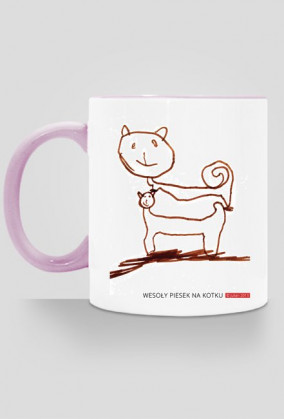 Wesoły piesek na kotku