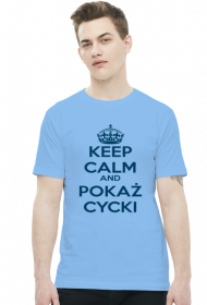 Keep Calm Cycki niebieski