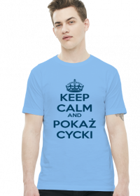 Keep Calm Cycki niebieski