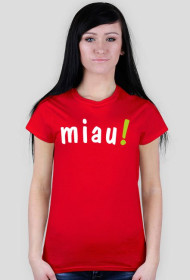 T-shirt MIAU! damski, różne kolory