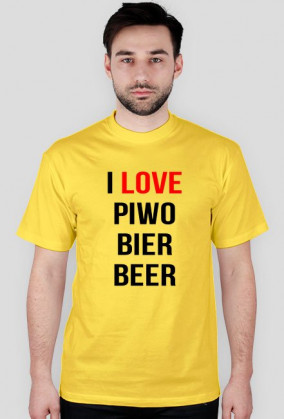 koszulka I LOVE PIWO BIER BEER