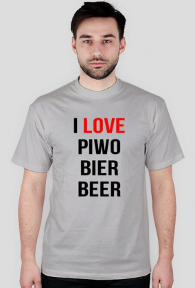 koszulka I LOVE PIWO BIER BEER