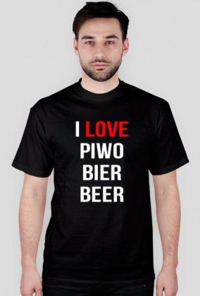 koszulka I LOVE PIWO BIER BEER