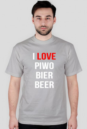 koszulka I LOVE PIWO BIER BEER