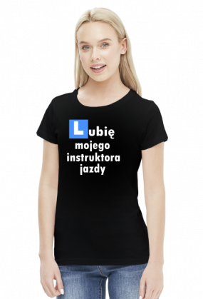 Lubię mojego instrukora Damska czarna