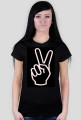 koszulka damska peace hand