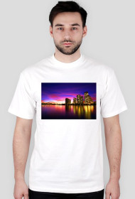 Zachód słońca biała