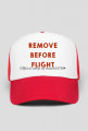 CZAPKA REMOVE BEFORE FLIGHT ✈