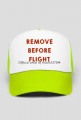 CZAPKA REMOVE BEFORE FLIGHT ✈