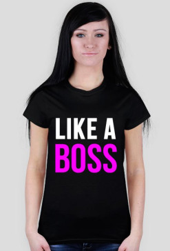 Koszulka "LIKE A BOSS" różowa