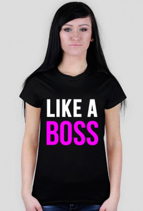 Koszulka "LIKE A BOSS" różowa