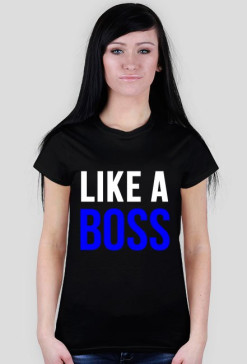 Koszulka "LIKE A BOSS" niebieski