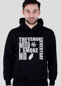 I SMOKE MID EVERYDAY - Kaptur Black