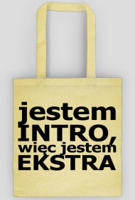 Torba Introwertyk - Jestem intro, więc jestem ekstra (różne kolory)