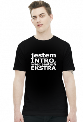 Koszulka Introwertyk - Jestem intro, więc jestem ekstra (różne kolory)