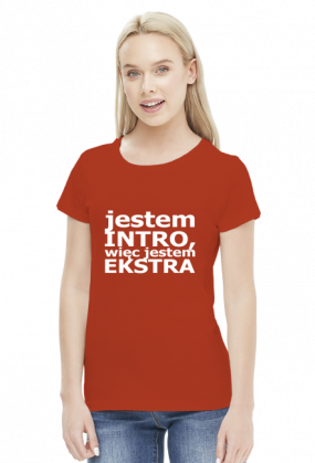 Koszulka Introwertyk - Jestem intro, więc jestem ekstra (różne kolory)