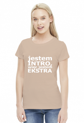 Koszulka Introwertyk - Jestem intro, więc jestem ekstra (różne kolory)