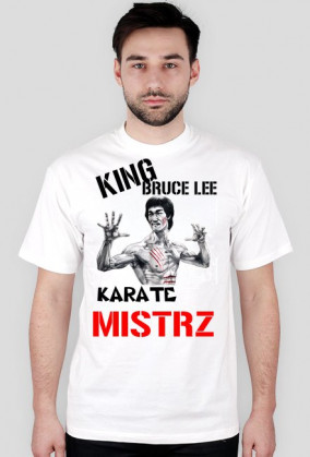 King Bruce Lee Karate Mistrz Franek Kimono - koszulki męskie w bolek193